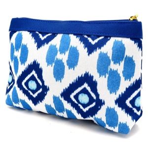 NEW Batik Blue Makeup Bag